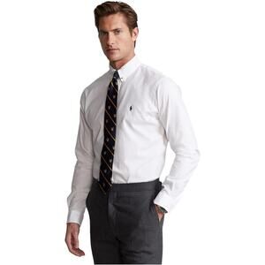 NWT Polo Ralph Lauren Men’s Oxford Button Down Long Sleeve Shirt White XXL